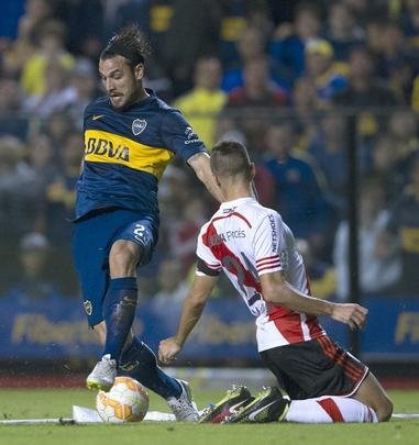 Fotos do jogo entre Boca Juniors e River Plate pela Copa Libertadores