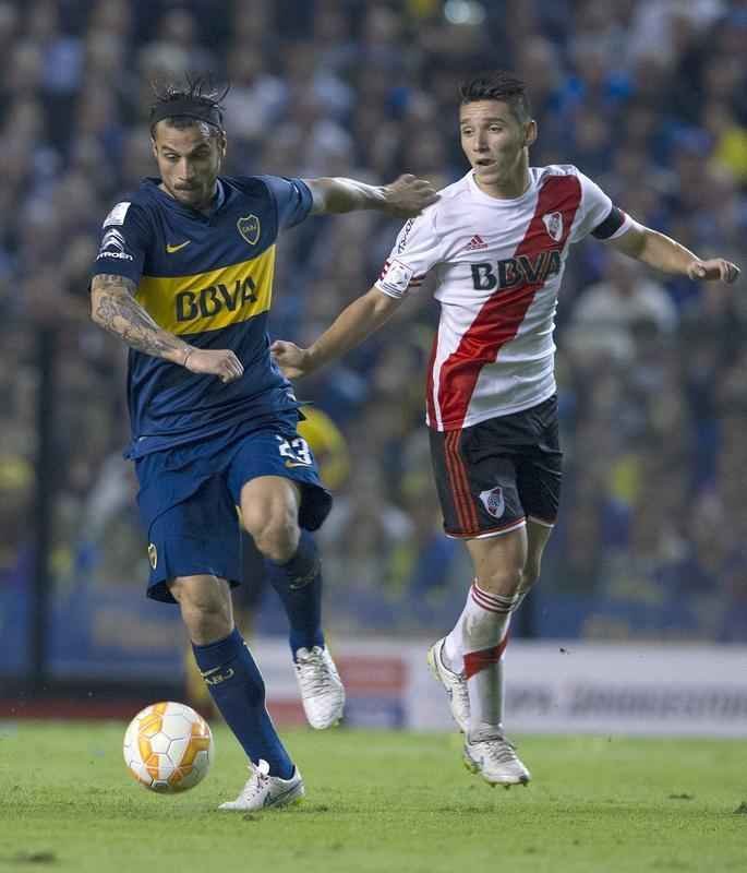 Fotos do jogo entre Boca Juniors e River Plate pela Copa Libertadores
