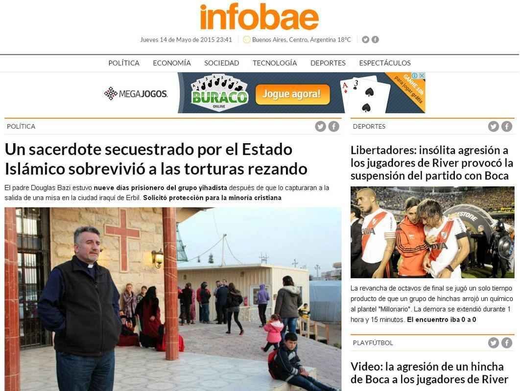 'Libertadores: agresso incomum aos jogadores do River provocou a suspenso da partida com o Boca', diz o Infobae