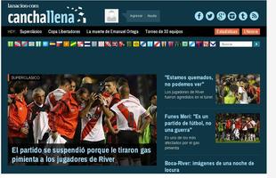 'Partida  suspensa porque atiraram gs de pimenta nos jogadores do River', diz o Canchallena