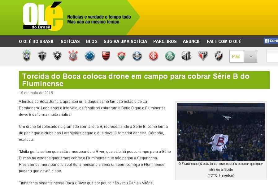 Drone na Bombonera vira meme na internet; veja alguns