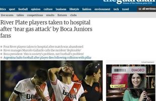 The Guardian, do Reino Unido: Jogadores do River so hospitalizados aps ataque de gs feito por torcedores do Boca
