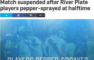 Sports Illustrated, dos Estados Unidos: Jogo suspenso aps jogadores do River serem atacados no intervalo