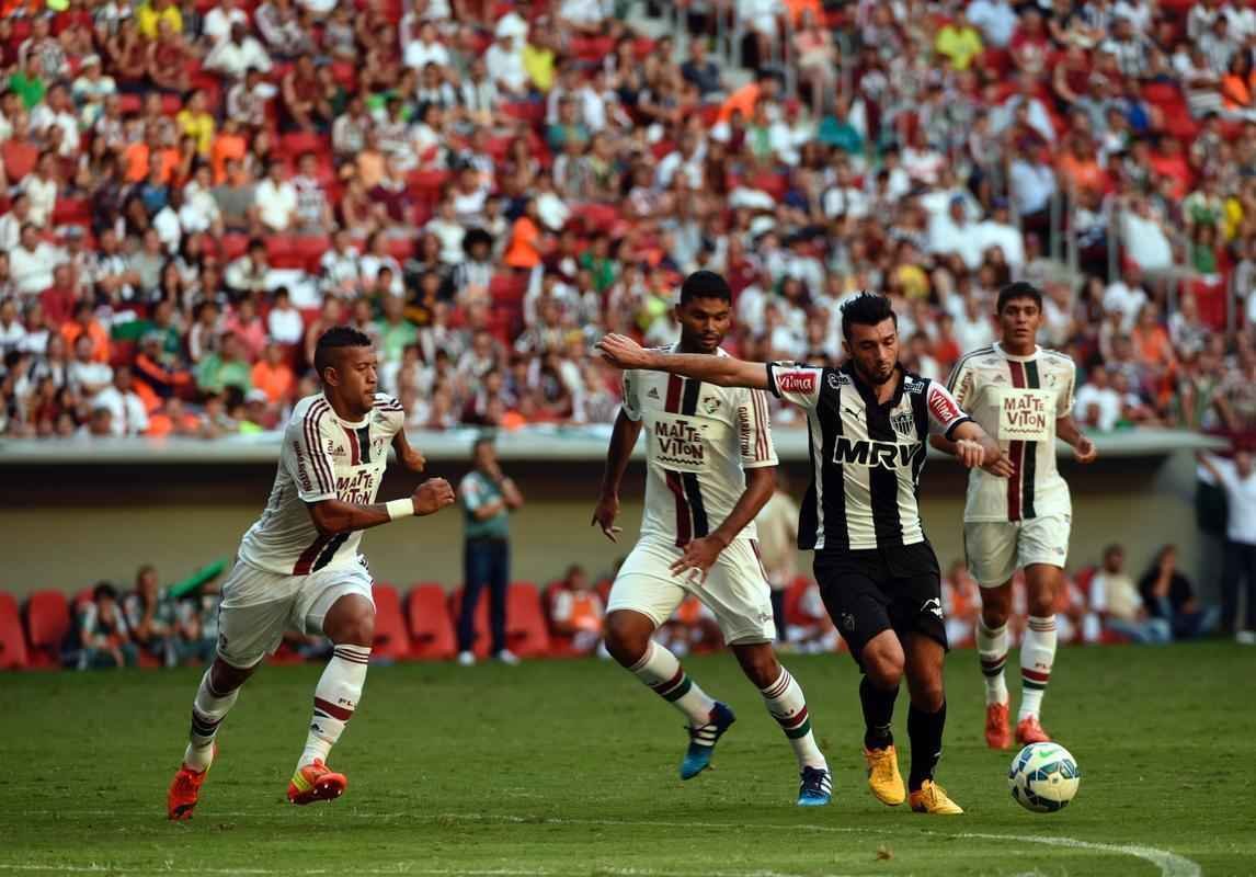 Imagens do jogo entre Atltico e Fluminense, no Man Garrincha, em Braslia, pelo Campeonato Brasileiro