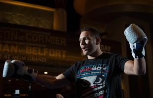 Imagens do treino aberto do UFC 187, em Las Vegas - Chris Weidman