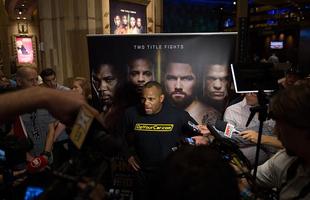 Imagens do treino aberto do UFC 187, em Las Vegas - Daniel Cormier