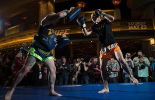 Imagens do treino aberto do UFC 187, em Las Vegas - Donald Cerrone