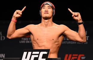 Imagens da pesagem e das encaradas do UFC 187 - Dong Hyun Kim 
