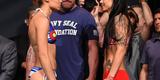 Imagens da pesagem e das encaradas do UFC 187 - Rose Namajunas x Nina Ansaroff 