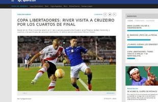 TyCSports: River visita Cruzeiro para reverter derrota por 1 a 0 na semana passada 
