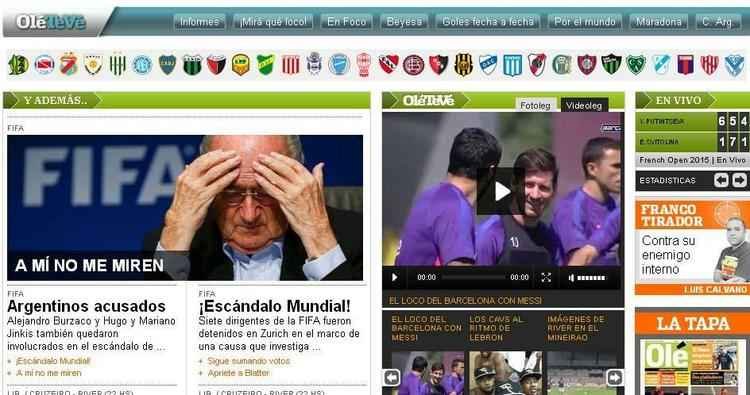 Ol (Argentina) - No olhem pra mim (referncia a Joseph Blatter, presidente da Fifa)
