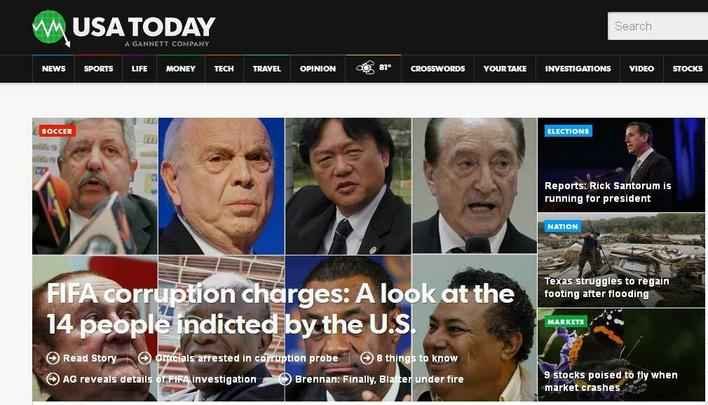 US Today (EUA) - Fifa: um olhar sobre as 14 pessoas indiciadas
