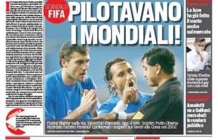Corriere dello Sport: jornal italiano levanta suspeita de favorecimento de rbitros  Coreia do Sul na Copa de 2002. Segundo a publicao, caso da Fifa pode ter ligao com polmicas naquela Mundial