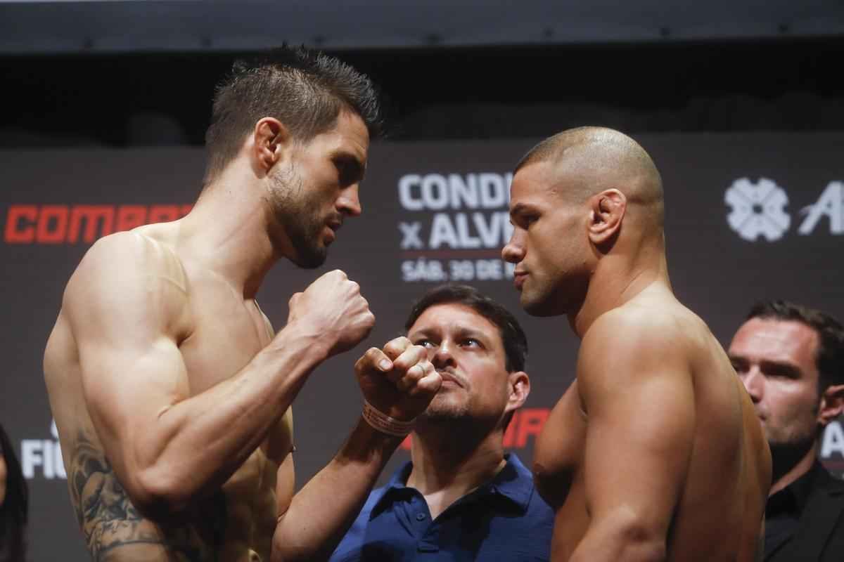 Encarada entre Carlos Condit e Thiago Pitbull