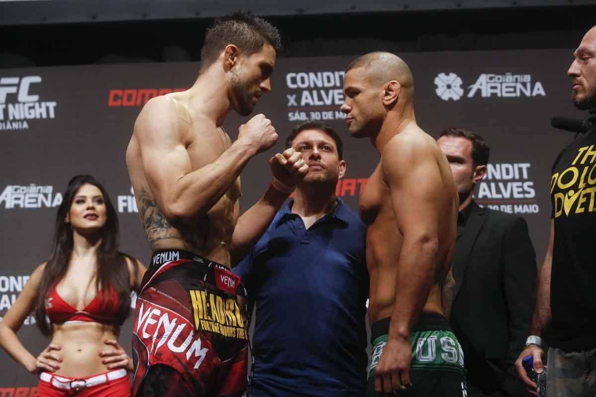 Encarada entre Carlos Condit e Thiago Pitbull