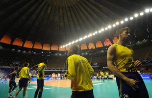 Brasil e Srvia se enfrentaram neste sbado, no Mineirinho, pela segunda partida na Liga Mundial de Vlei