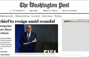 Washington Post - Presidente da Fifa renuncia em meio a escndalo: deciso surpreendente de Blatter vem dias aps reeleio
