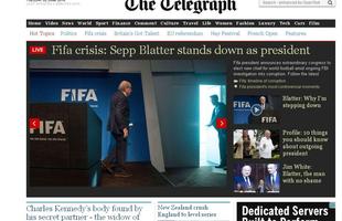 The Telegraph, da Inglaterra: Crise na Fifa. Sepp Blatter deixa cargo de presidente