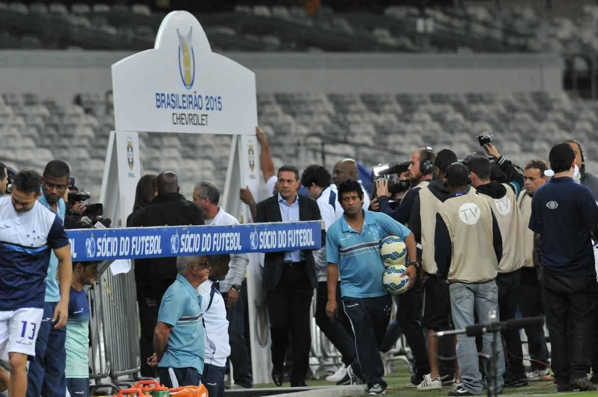 Fotos de bastidores de Cruzeiro 1x0 Flamengo, no Mineiro