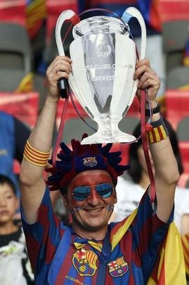 Torcedores de Juventus e Barcelona chegaram ao estádio muito animados com a expectativa de uma grande final em Berlin