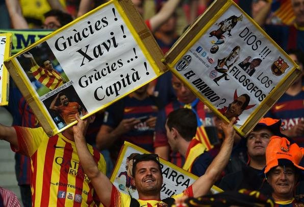 Torcedores de Juventus e Barcelona chegaram ao estádio muito animados com a expectativa de uma grande final em Berlin