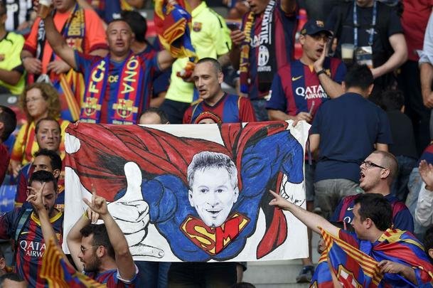 Torcedores de Juventus e Barcelona chegaram ao estádio muito animados com a expectativa de uma grande final em Berlin