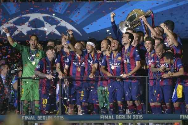 Barcelona venceu a Juventus por 3 a 1, com gols de Rakitic, Suarez e Neymar, e faturou o quinto título da Liga dos Campeões