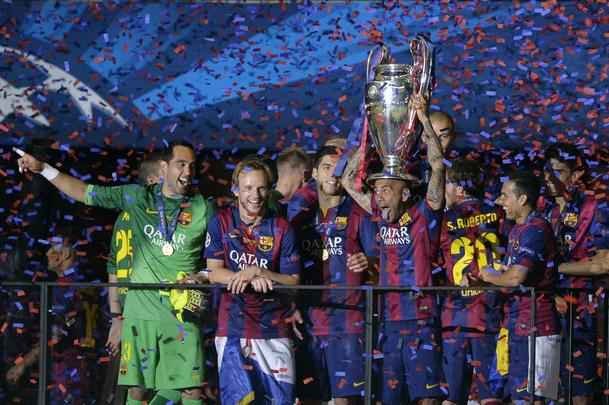 Barcelona venceu a Juventus por 3 a 1, com gols de Rakitic, Suarez e Neymar, e faturou o quinto título da Liga dos Campeões
