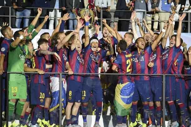 Barcelona venceu a Juventus por 3 a 1, com gols de Rakitic, Suarez e Neymar, e faturou o quinto título da Liga dos Campeões