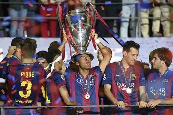 Barcelona venceu a Juventus por 3 a 1, com gols de Rakitic, Suarez e Neymar, e faturou o quinto título da Liga dos Campeões