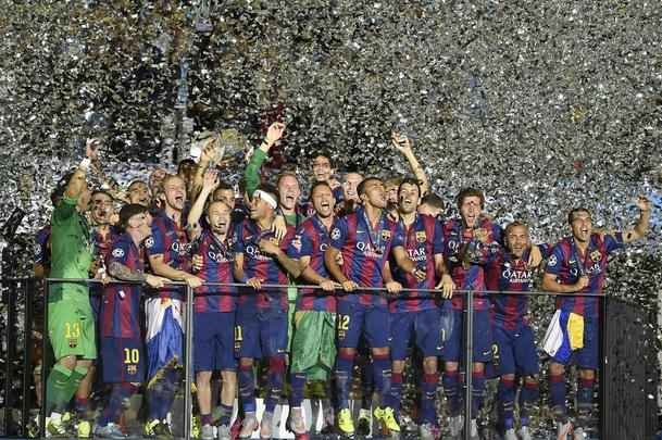 Barcelona venceu a Juventus por 3 a 1, com gols de Rakitic, Suarez e Neymar, e faturou o quinto título da Liga dos Campeões