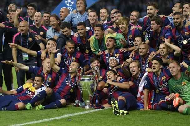 Barcelona venceu a Juventus por 3 a 1, com gols de Rakitic, Suarez e Neymar, e faturou o quinto título da Liga dos Campeões