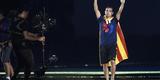 Com direito a festa, discurso dos jogadores e emoo, craques do Barcelona comemoram ttulo da Liga dos Campees no Estdio Camp Nou
