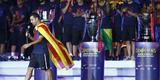 Com direito a festa, discurso dos jogadores e emoo, craques do Barcelona comemoram ttulo da Liga dos Campees no Estdio Camp Nou