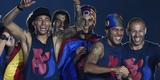 Com direito a festa, discurso dos jogadores e emoo, craques do Barcelona comemoram ttulo da Liga dos Campees no Estdio Camp Nou
