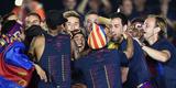 Com direito a festa, discurso dos jogadores e emoo, craques do Barcelona comemoram ttulo da Liga dos Campees no Estdio Camp Nou