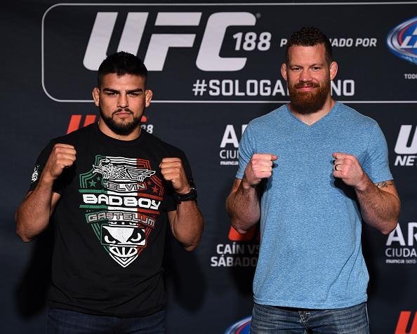 Imagens do Media Day e das encaradas do UFC 188 - Kelvin Gastelum e Nate Marquardt