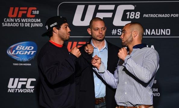 Imagens do Media Day e das encaradas do UFC 188 - Gilbert Melendez e Eddie Alvarez
