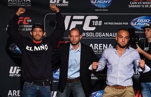 Imagens do Media Day e das encaradas do UFC 188 - Gilbert Melendez e Eddie Alvarez