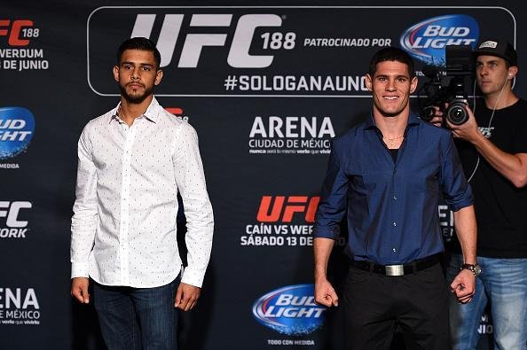 Imagens do Media Day e das encaradas do UFC 188 - Yair Rodriguez e Charles Rosa