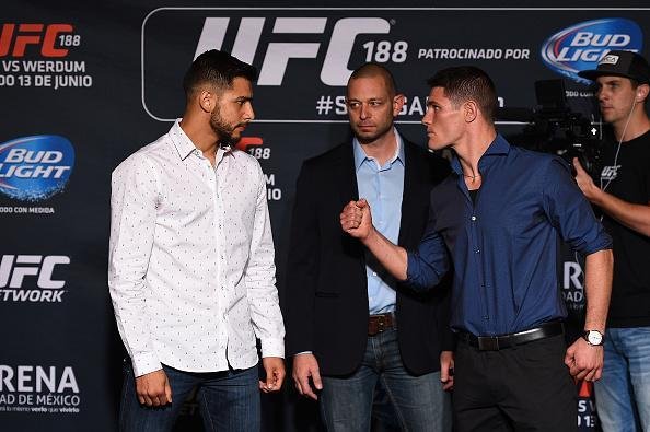 Imagens do Media Day e das encaradas do UFC 188 - Yair Rodriguez e Charles Rosa