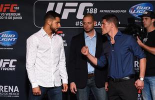 Imagens do Media Day e das encaradas do UFC 188 - Yair Rodriguez e Charles Rosa