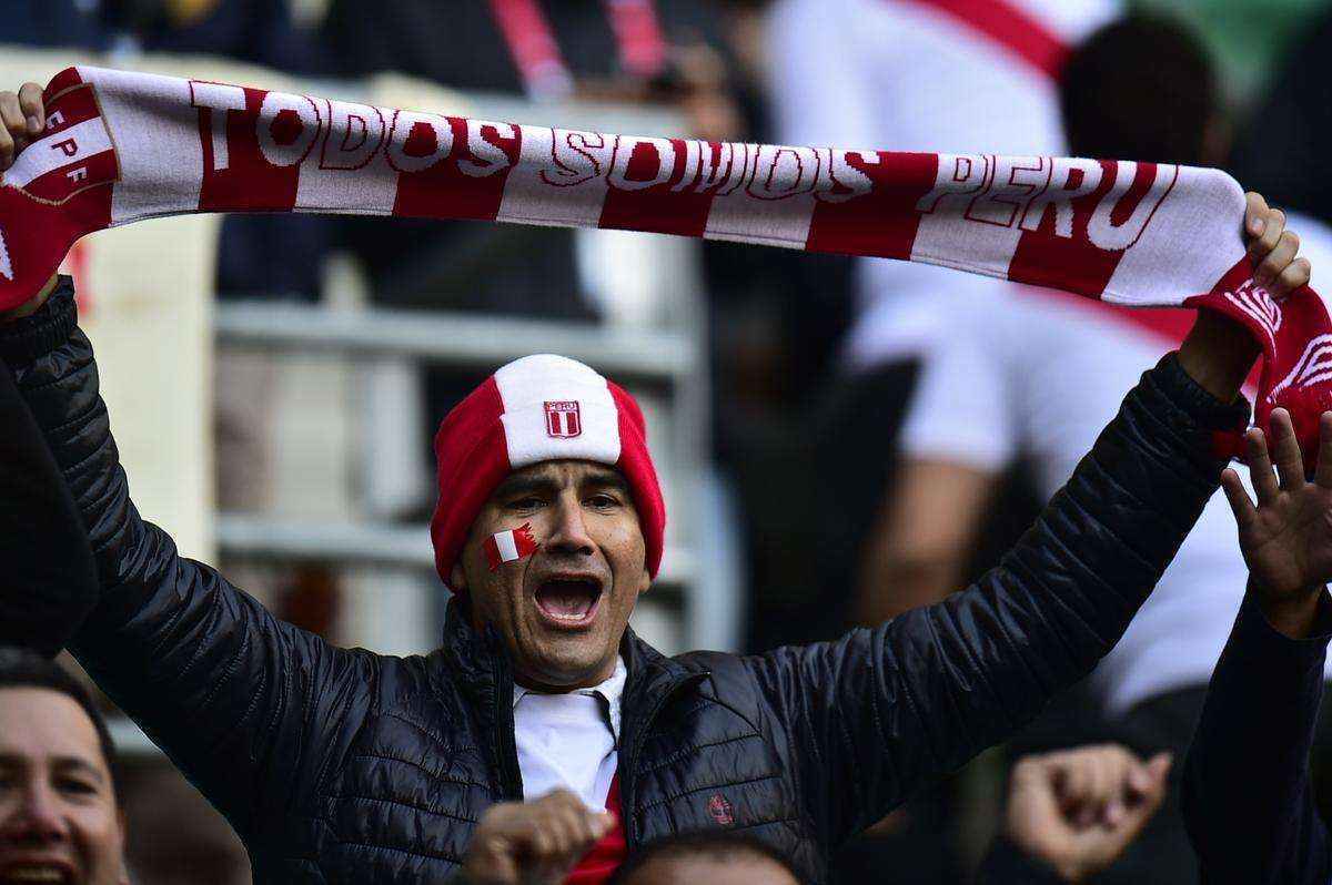 Torcedores do Peru e Brasil fizeram bonita festa no Chile para a estreia das selees na Copa Amrica