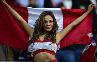 Torcedores do Peru e Brasil fizeram bonita festa no Chile para a estreia das selees na Copa Amrica