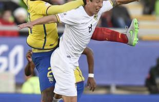 Fotos da vitria da Bolvia sobre o Equador por 3 a 2, em jogo vlido pelo Grupo A da Copa Amrica