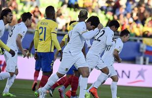 Fotos da vitria da Bolvia sobre o Equador por 3 a 2, em jogo vlido pelo Grupo A da Copa Amrica