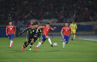 Imagens do empate entre Chile e Mxico, por 3 a 3, em Santiago