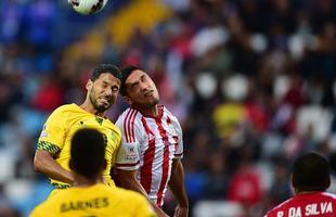 Fotos da vitria do Paraguai sobre a Jamaica por 1 a 0, em jogo vlido pelo Grupo B