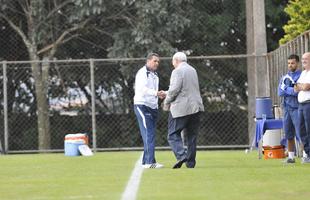 Treinador e presidente do Cruzeiro tiveram longo dilogo na tarde desta tera-feira