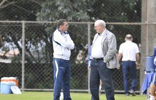 Treinador e presidente do Cruzeiro tiveram longo dilogo na tarde desta tera-feira